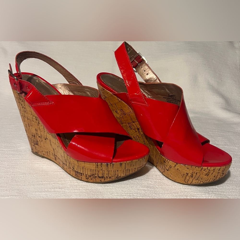 Bcbgeneration Red Platform Sandals - image 2